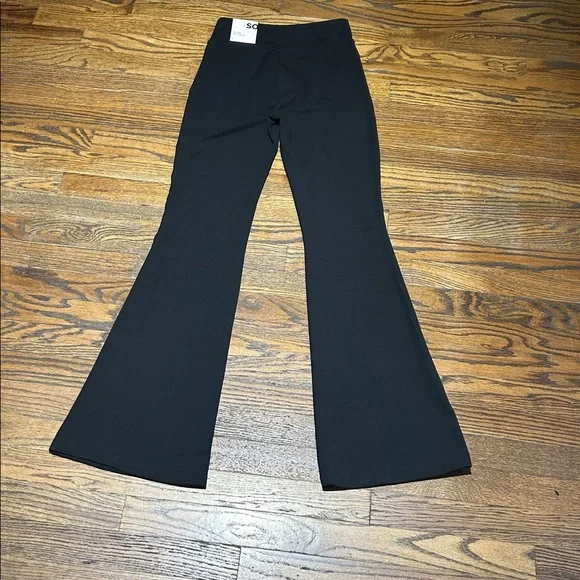 Black Flare Stretch Pants - Picture 5 of 6